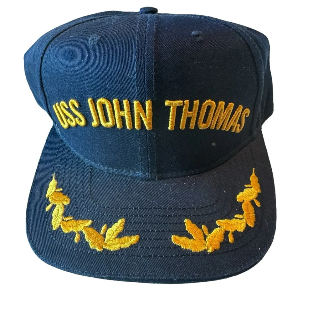 Vintage US Navy Ship USS John Thomas SnapBack Men’s OS Baseball Hat Military SF